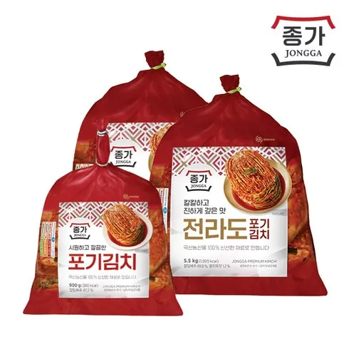 당신이 찾던 종가 종가집 중부식 포기김치 11kg  열무김치 900g 선택가이드