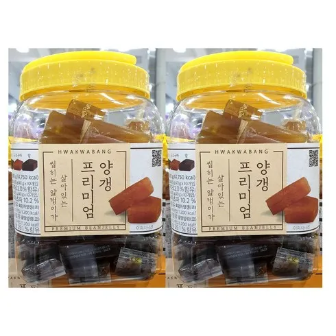 가성비최고 화과방 프리미엄 큐빅양갱 40gX60개입 쇼핑백 매력적인 가격!